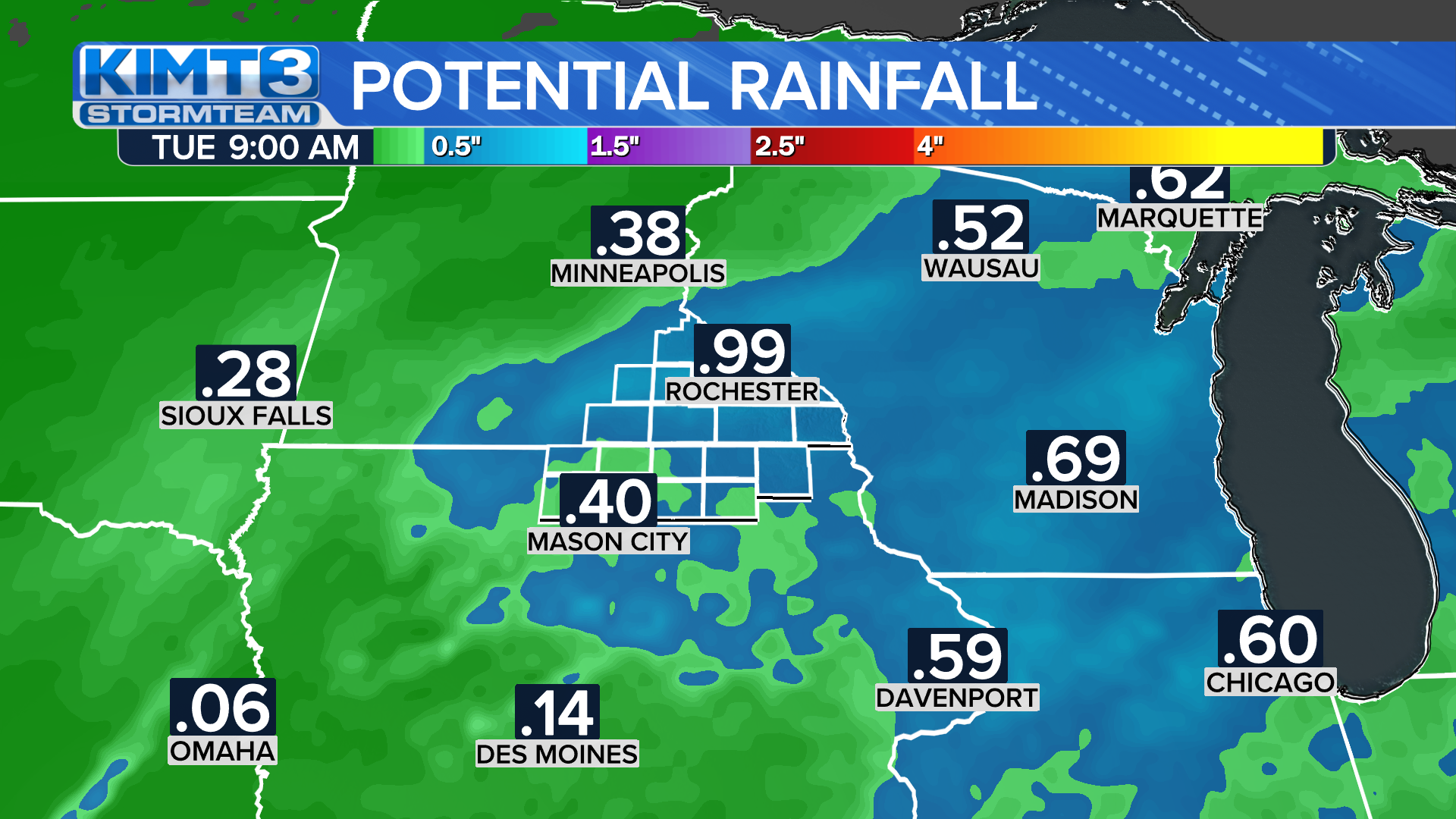 StormTeam 3: Warmer Temps And Rain Set To Arrive To Start Next Week ...