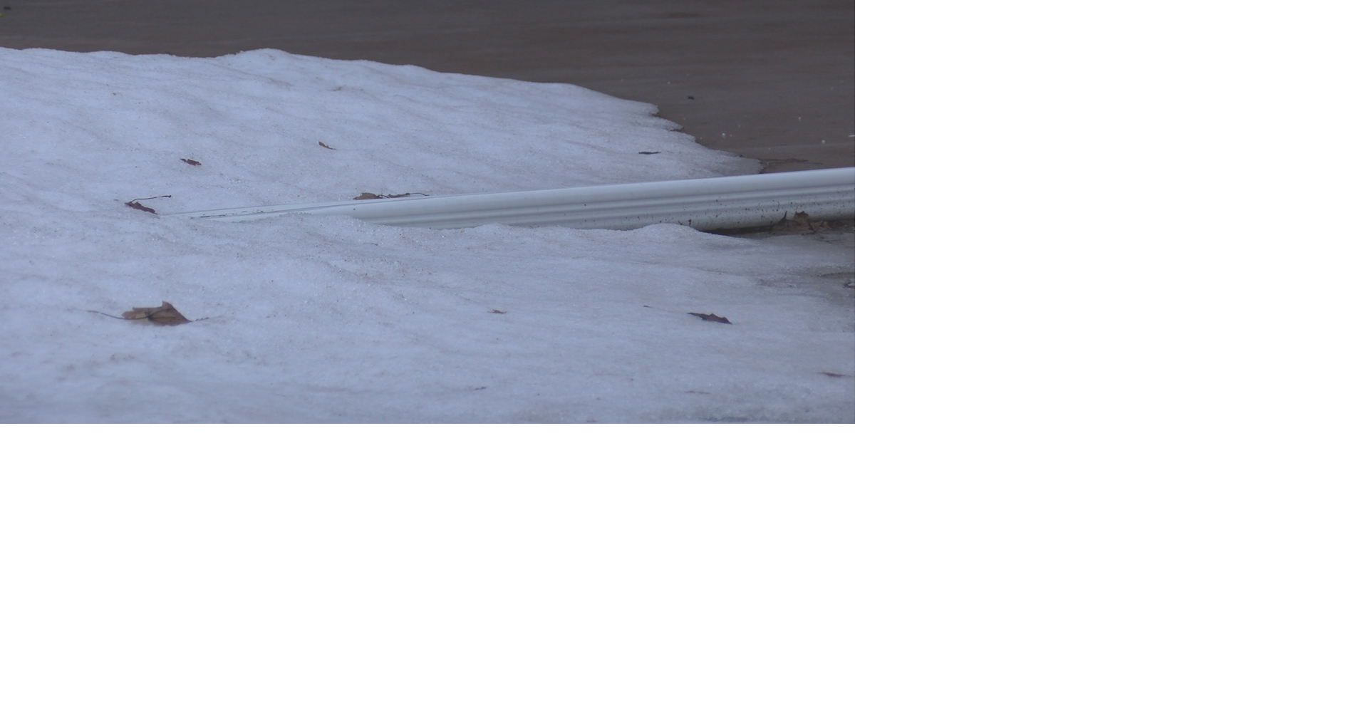 Melting snow leading to basement flooding Local