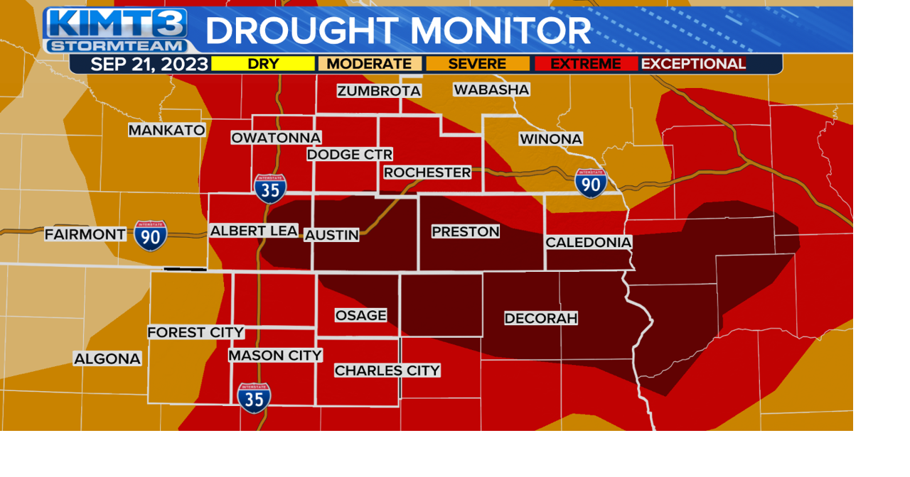 StormTeam 3: Drought continues to worsen in Minnesota & Iowa | News ...
