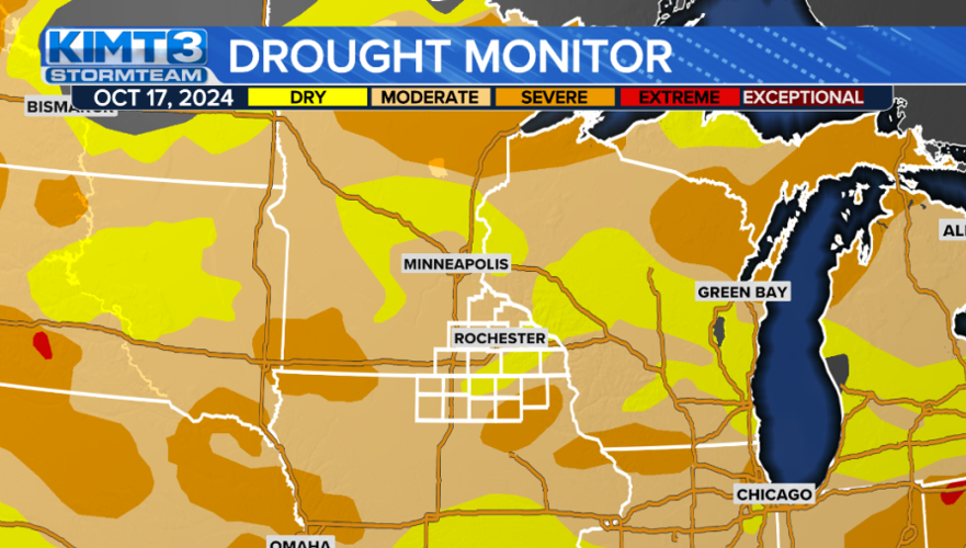 Moderate, severe drought conditions spread as dry spell continues ...