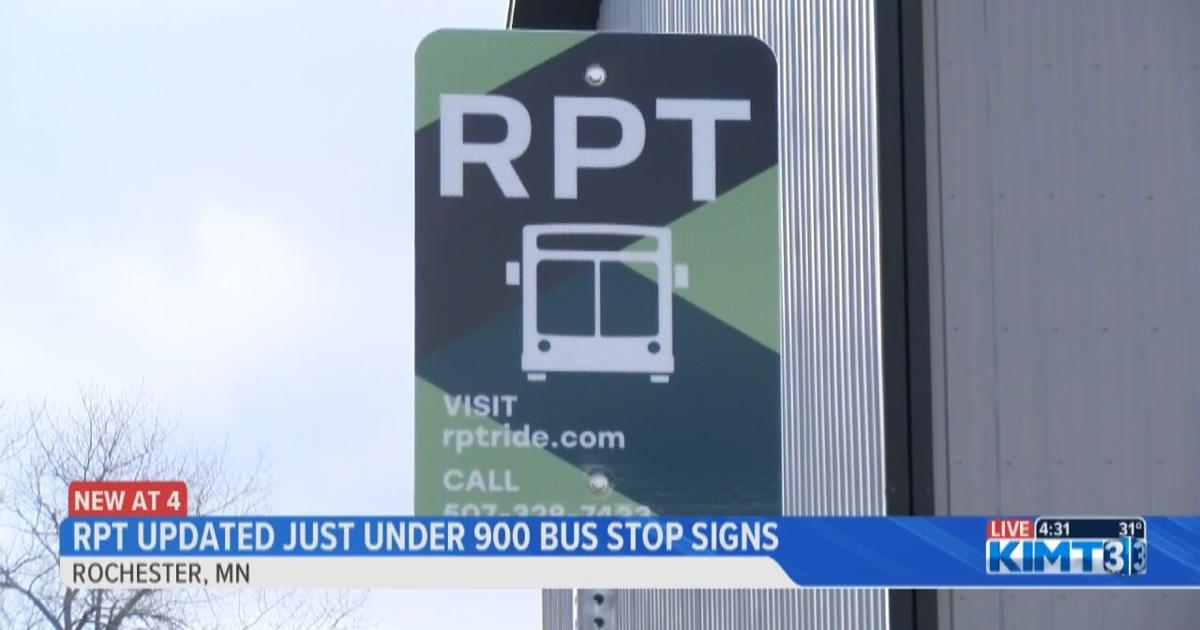 RPT updated just under 900 bus stop signs | Video | kimt.com