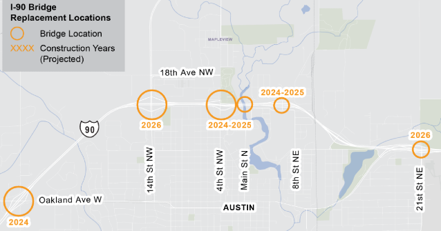I-90 bridge demolitions in Austin to start on Friday - Vimarsana News