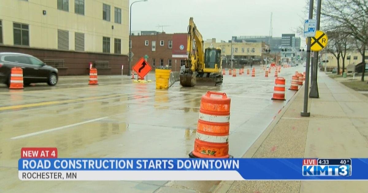 Kimt Rochester Road construction begins in downtown Rochester | News | kimt.com