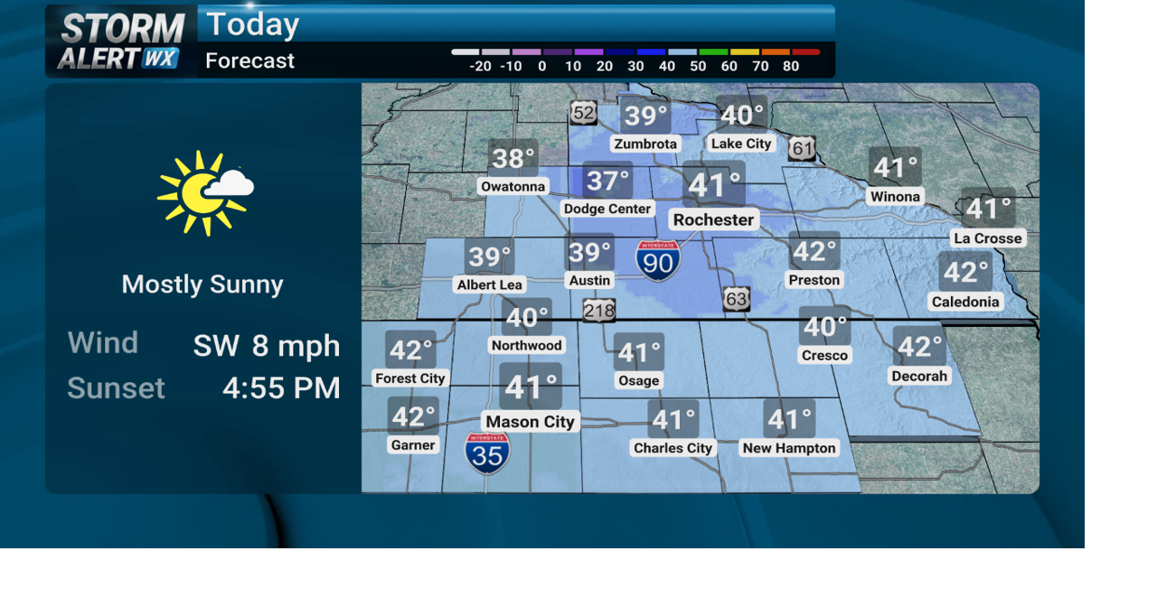 Storm Alert Wx 3: Warm start to week, colder/snowier end | News | kimt.com