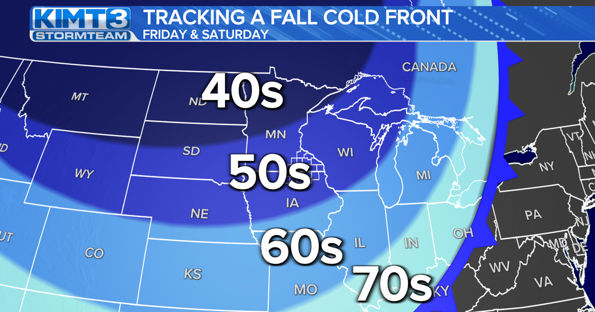 Tracking a fall cold front to usher in MUCH cooler weather | News ...