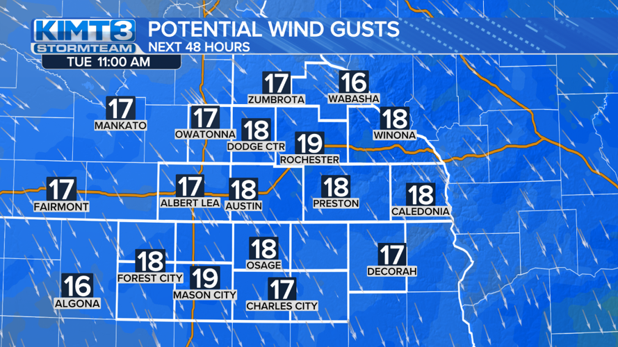 StormTeam 3: Cooler Tuesday, windy Wednesday with elevated fire danger ...
