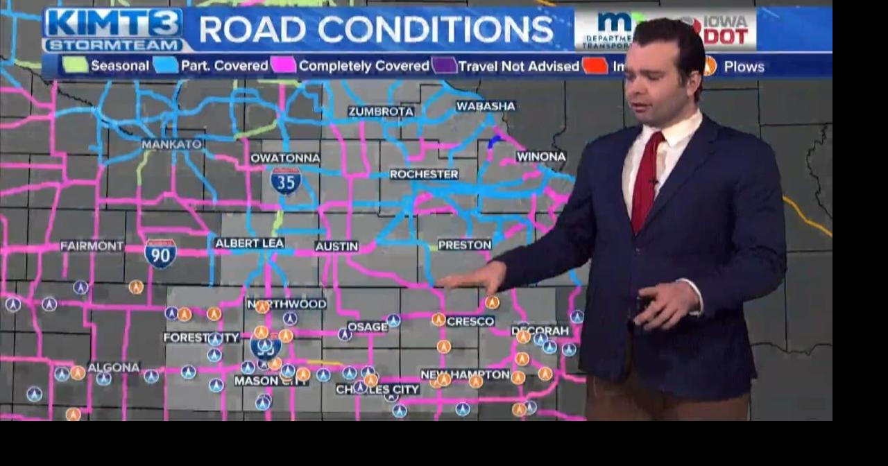 Snow continues for some Tuesday morning AM Weather 1/9 Video