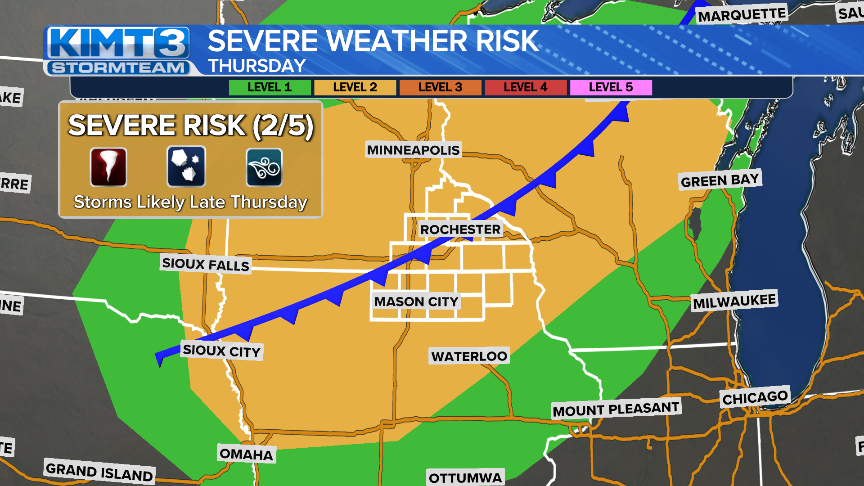 StormTeam 3: Scattered Showers Most Of Tuesday | Top Stories | Kimt.com