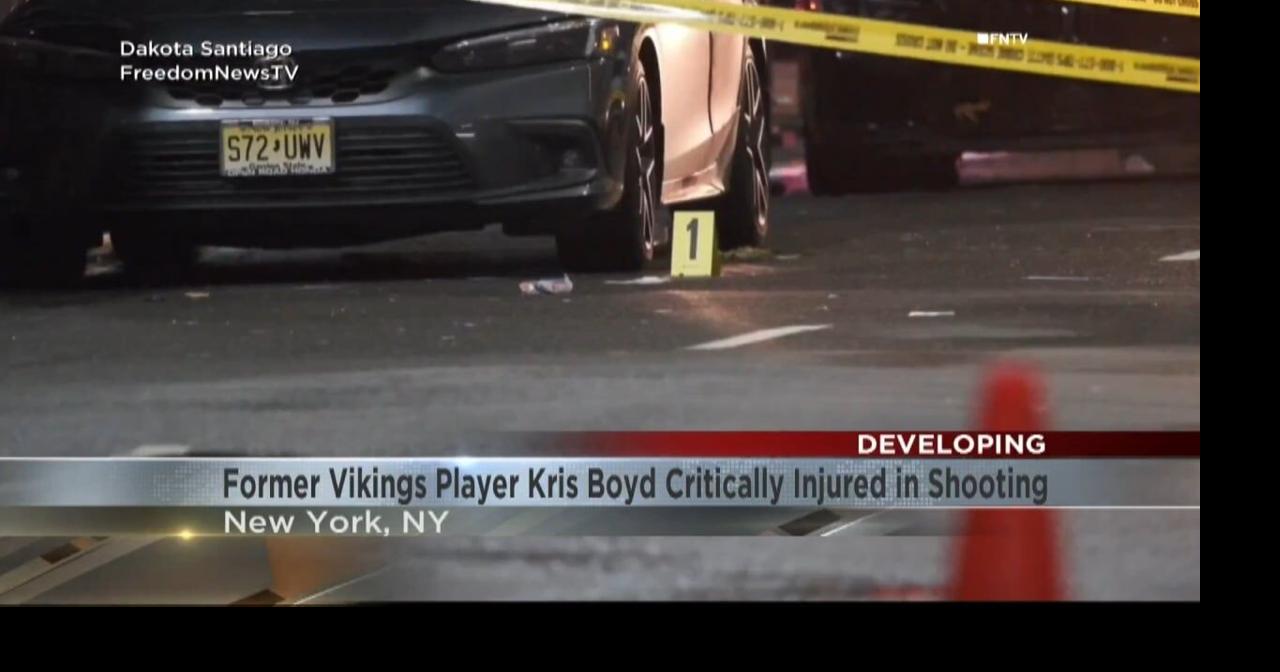 Former Vikings player Kris Boyd critically injured in shooting | Video ...