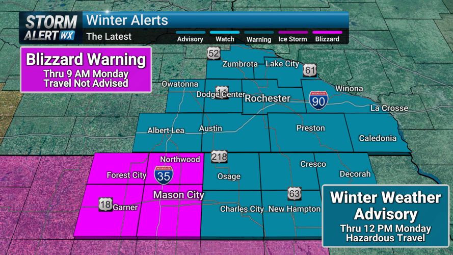 Storm Alert Wx 3: Travel not advised Monday morning, little improvement ...