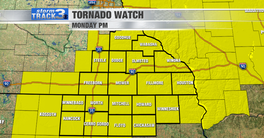Tornado Watch extended as line of storms moves east | News | kimt.com