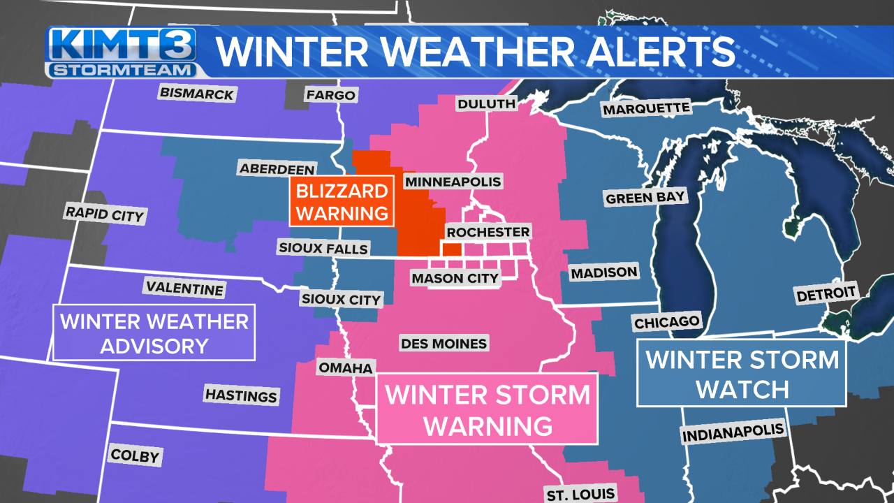 StormTeam 3: Snow Arrives Wednesday Afternoon; Blizzard Conditions ...