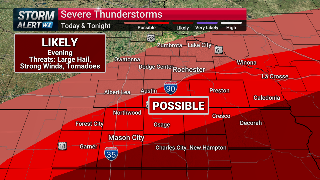 Storm Alert Wx 3: Renewed round of severe weather Tuesday evening ...