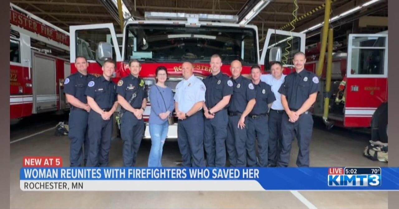 Rochester Woman Reunites with firefighters who saved her life - Vimarsana News