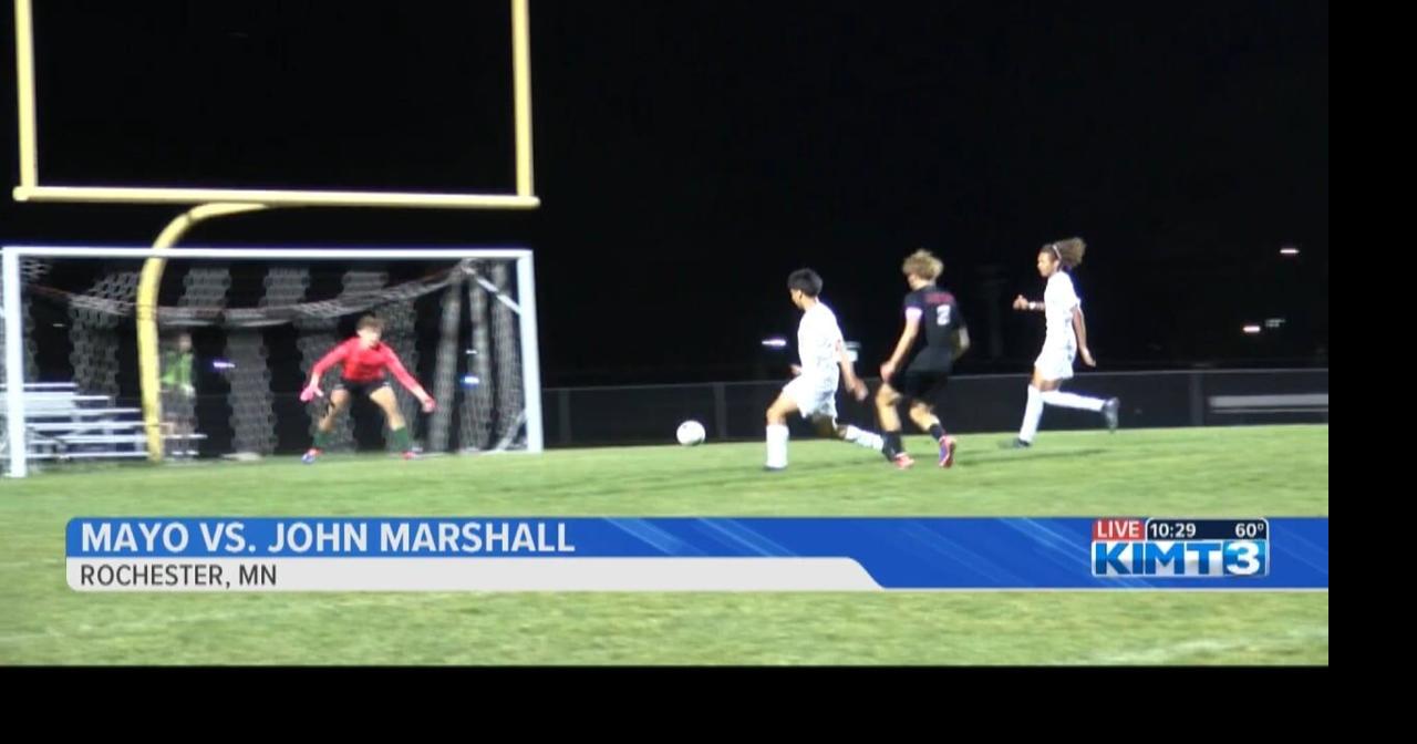 The John Marshall Rockets boys' soccer team battle it out with the Mayo ...