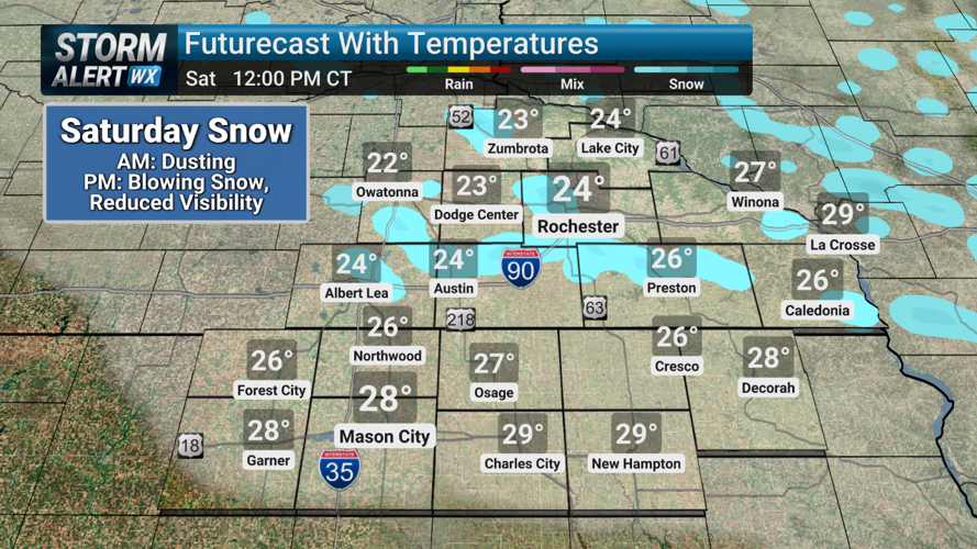 Storm Alert Wx 3: Decreasing clouds Friday, blowing snow Saturday ...
