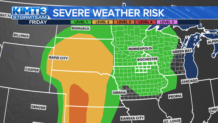 Strong To Severe Thunderstorms Possible Saturday Evening | Iowa | Kimt.com