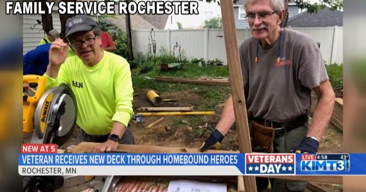 Veteran receives new deck through 'Homebound Heroes' program | News ...