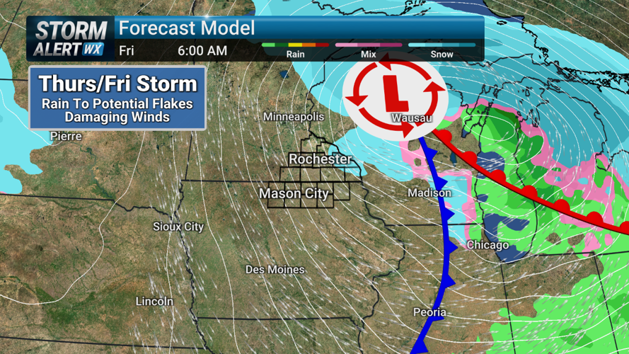 Storm Alert Wx 3: Increasing winds/clouds Thursday, evening shower ...