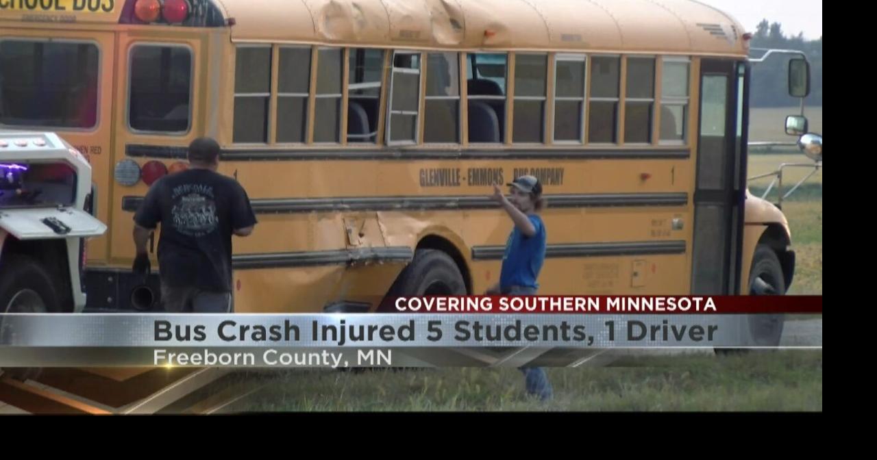 5 children, 1 adult injured after two school buses crash in Freeborn ...