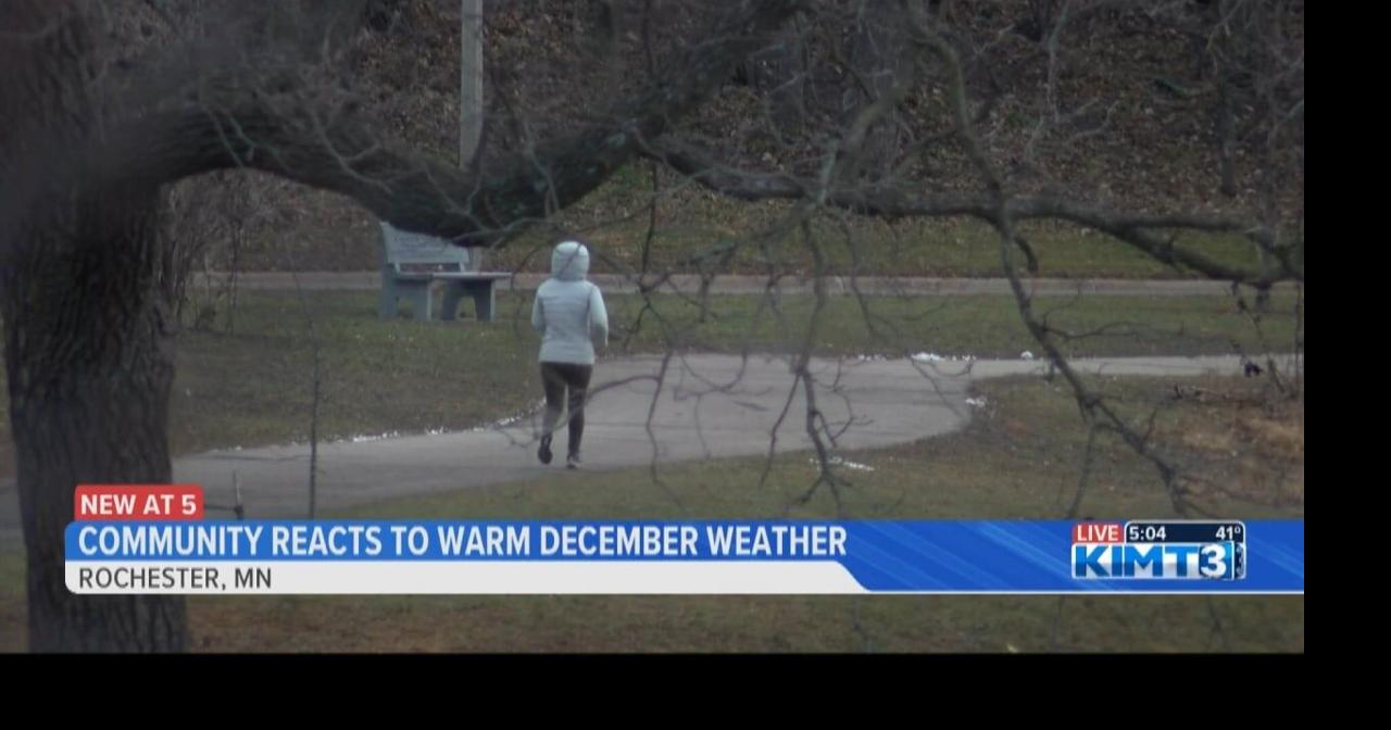 Community reacts to warm weather Video