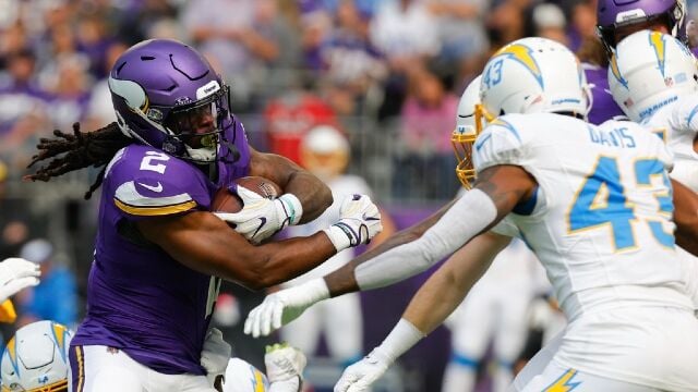 The Vikings have the red zone blues with an up-close touchdown