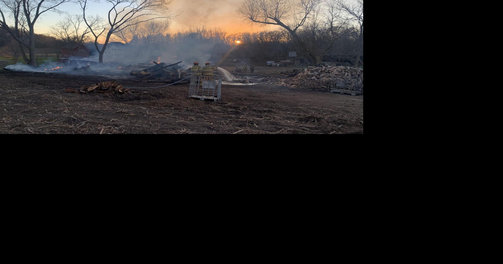 Pine Island Fire Department works to extinguish large barn fire | News ...