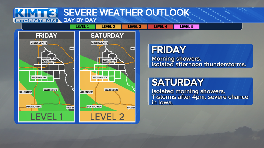 StormTeam 3: A wet weekend with scattered showers and thunderstorms ...