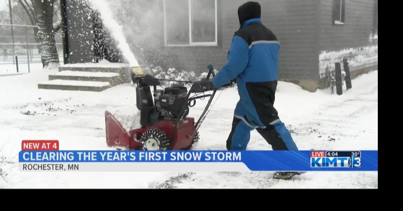 Rochester community break out shovels for first major snow fall of 2024 ...