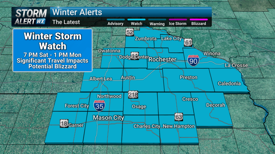 Winter Storm Watch issued ahead of impactful weekend storm | News ...