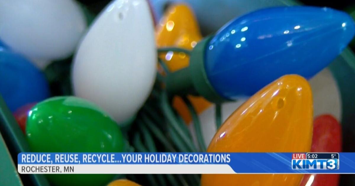 Reduce, reuse, recycle... your holiday decorations | Video | kimt.com