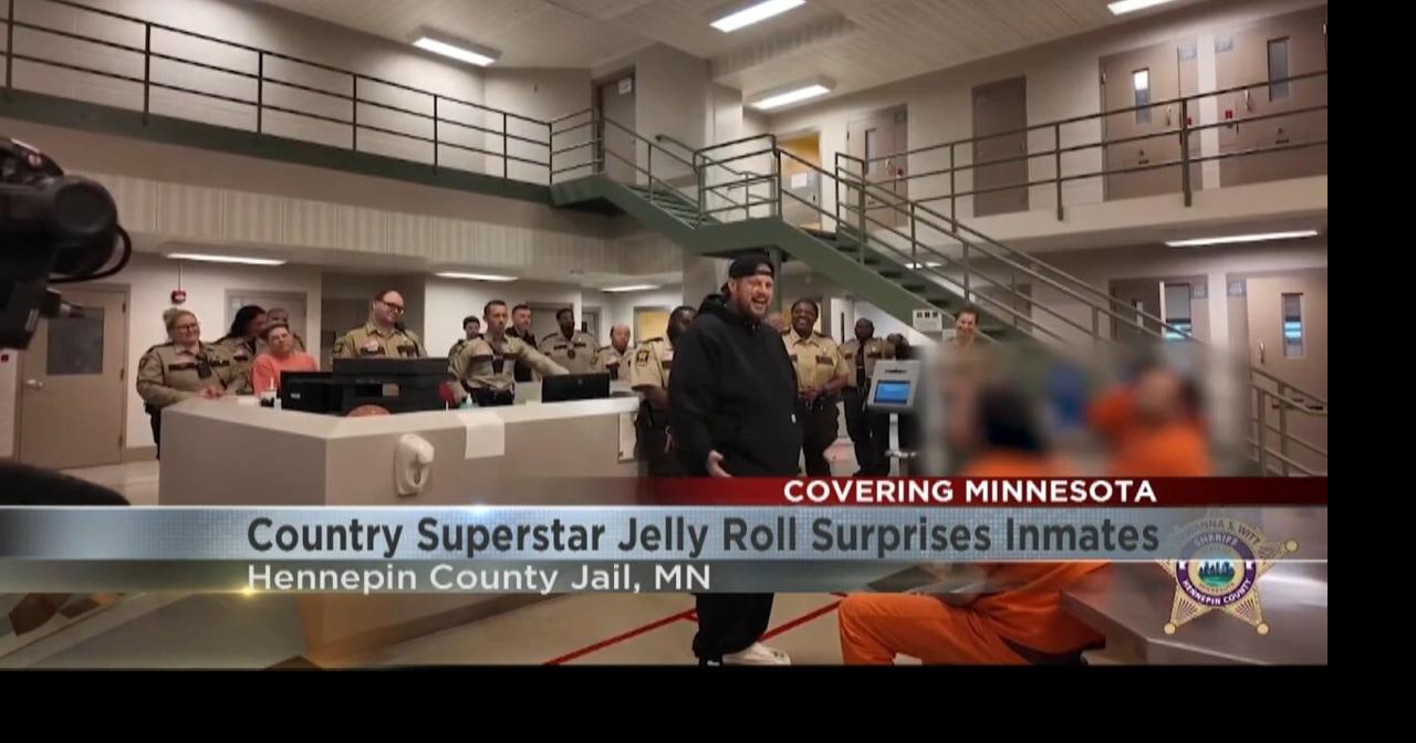 Country star Jelly Roll surprises Hennepin County inmates | Video ...