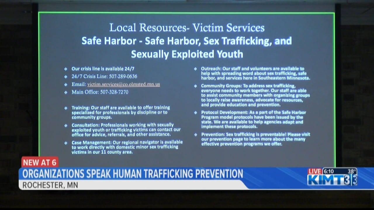 Organizations speak on human trafficking prevention