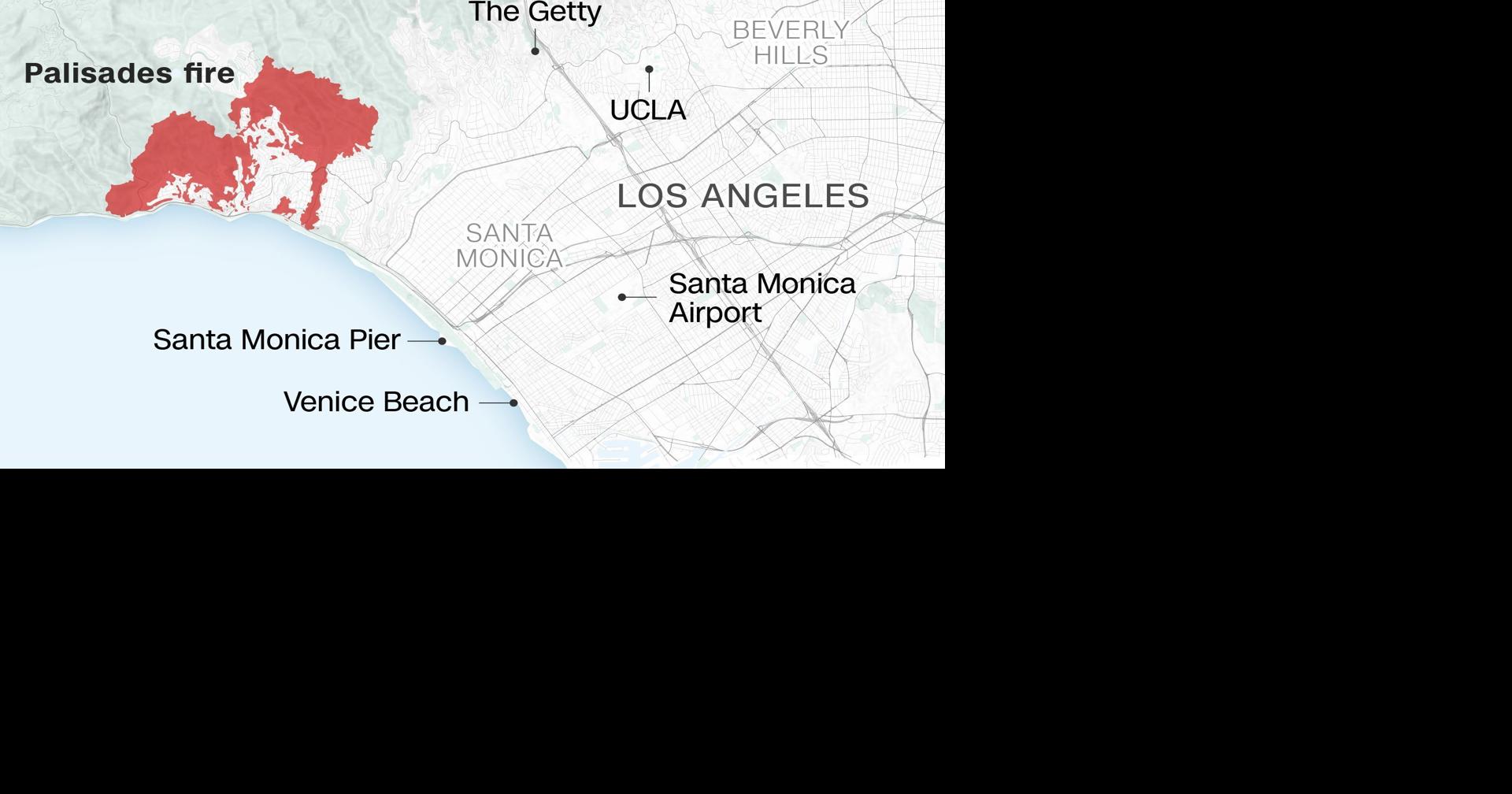 Visualizing the Los Angeles wildfires in maps and charts | News | kimt.com