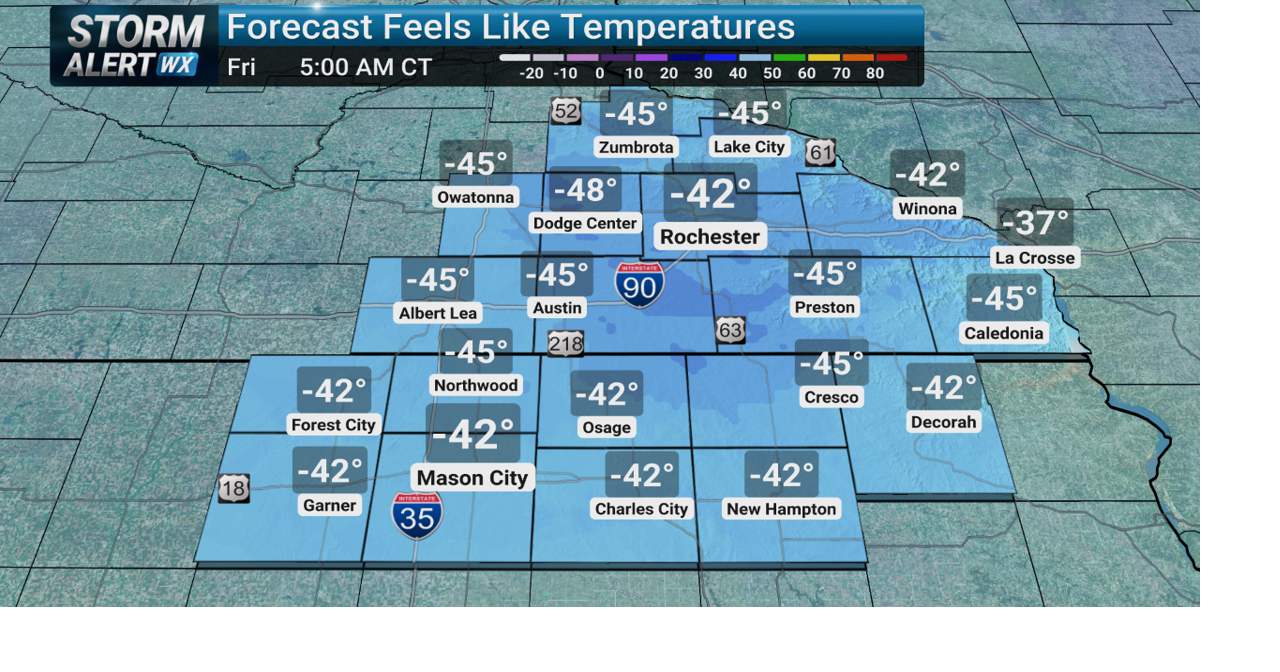 Extreme Cold Warning issued for life-threatening cold Friday morning ...