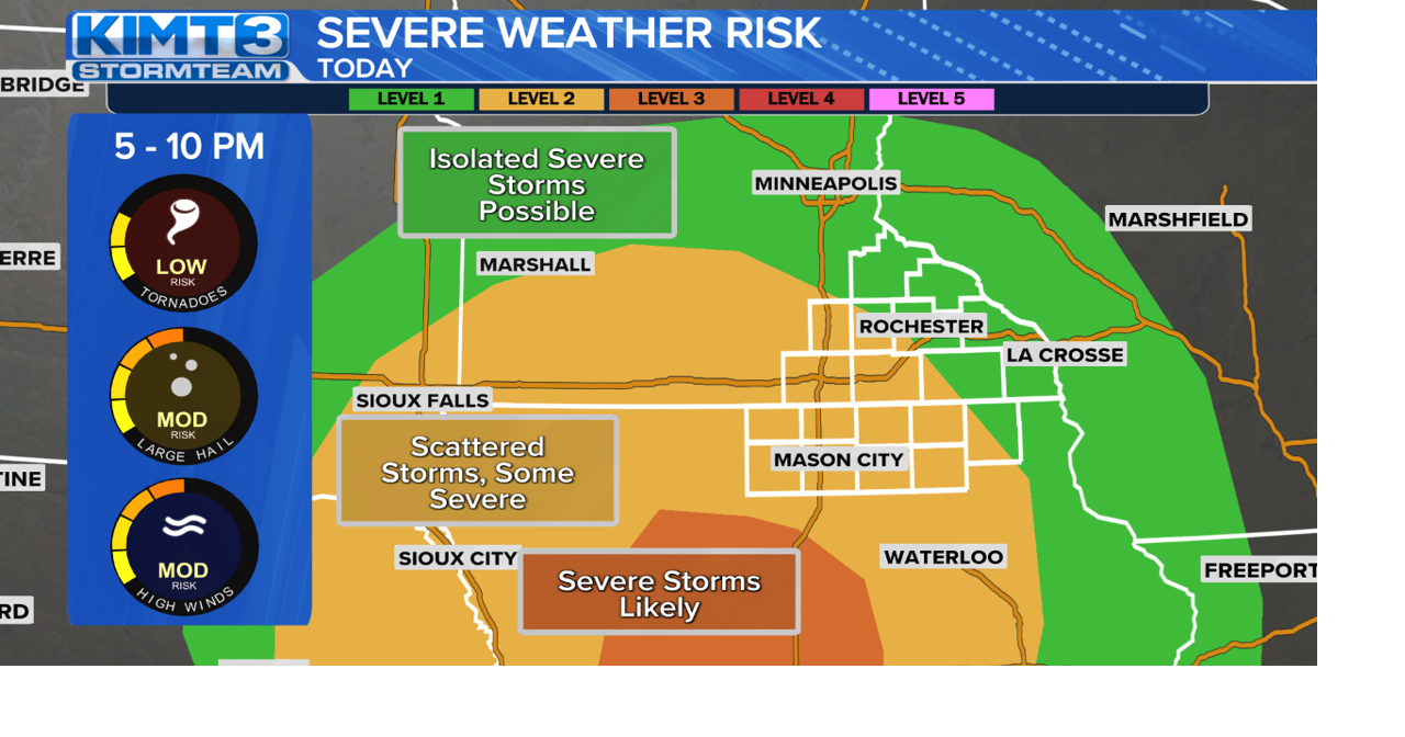 Strong to severe thunderstorms possible Tuesday afternoon and evening ...