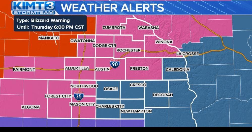 Winter storm on the way Here's a countybycounty breakdown Weather