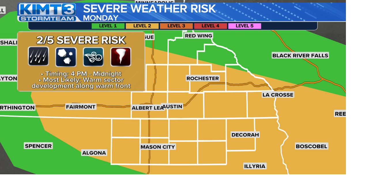 StormTeam 3: Severe weather possible Monday, beautiful weather to ...