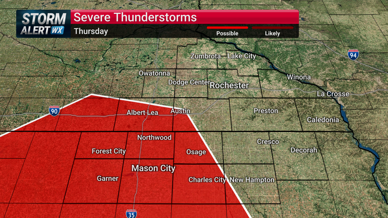Tracking next round of potential severe storms Thursday | News | kimt.com