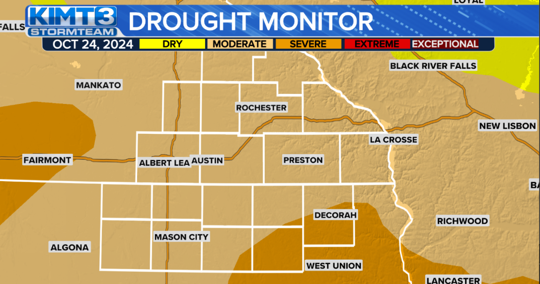 Moderate, severe drought conditions spread as rain returns to the ...