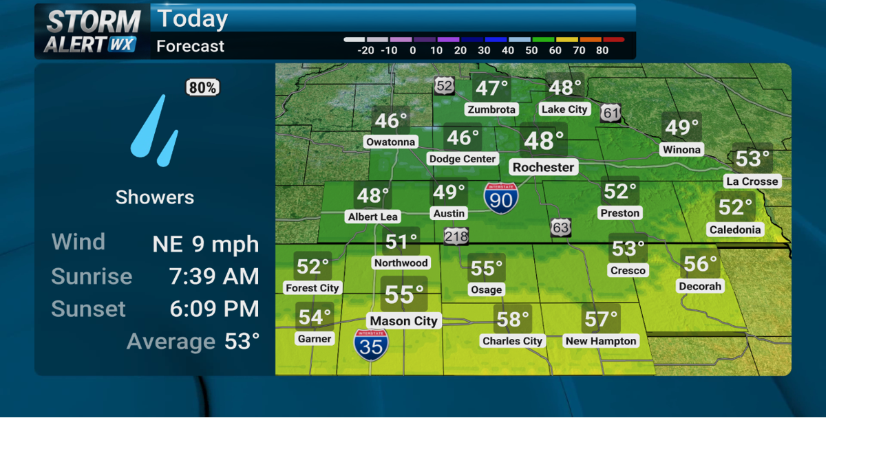 Storm Alert Wx 3: Much cooler Monday with showers & breezy winds | News ...