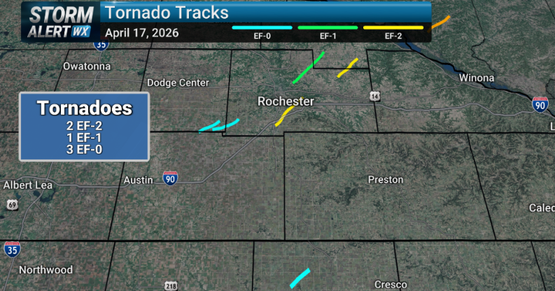NWS releases preliminary damage surveys: Tornadoes touch down in SE Minnesota and North Iowa