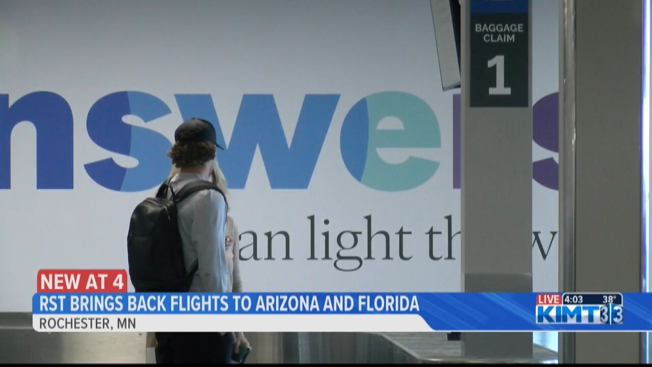 RST brings back flights to Arizona and Florida