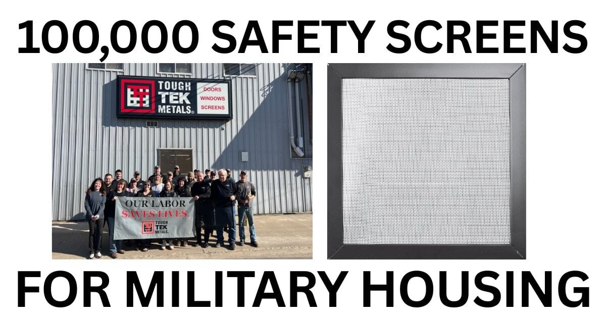 Small-town Iowa manufacturer protects military families with safety screens