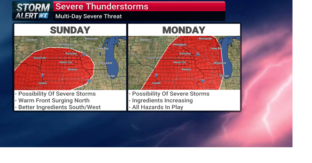 Multi-day severe weather threat looming | News | kimt.com