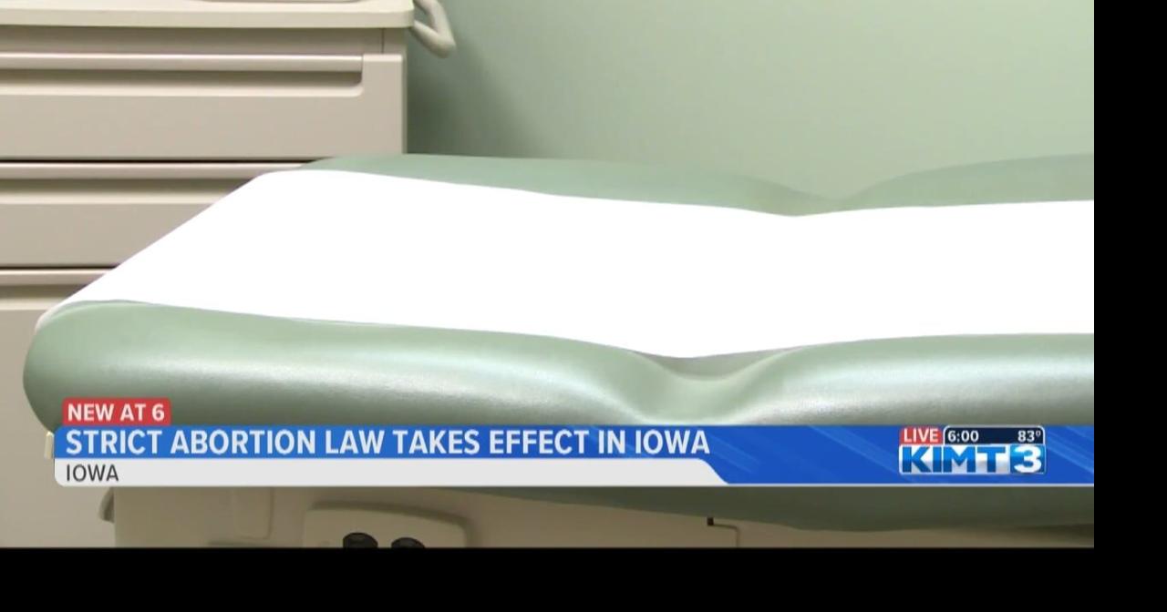 Sixweek abortion ban in the state of Iowa News