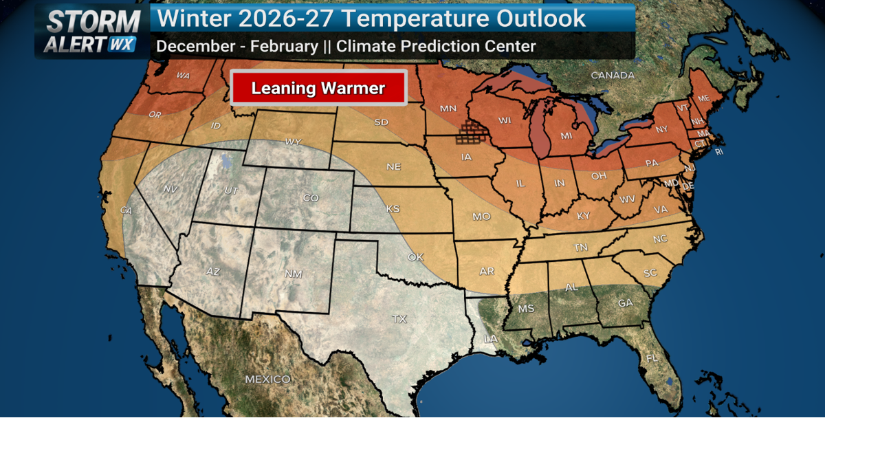 NOAA releases Winter 2026-27 Outlook | News | kimt.com