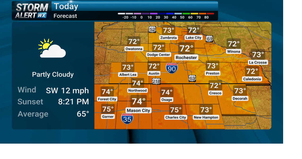 Storm Alert Wx 3: Warmest day of the work week Friday | News | kimt.com