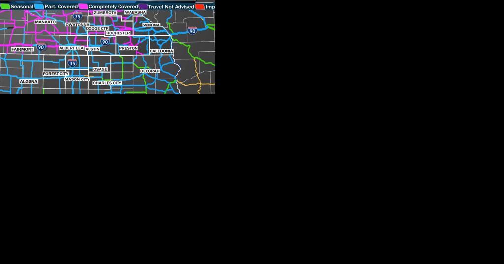 Tracking the latest road conditions in southern Minnesota and northern Iowa - Vimarsana News