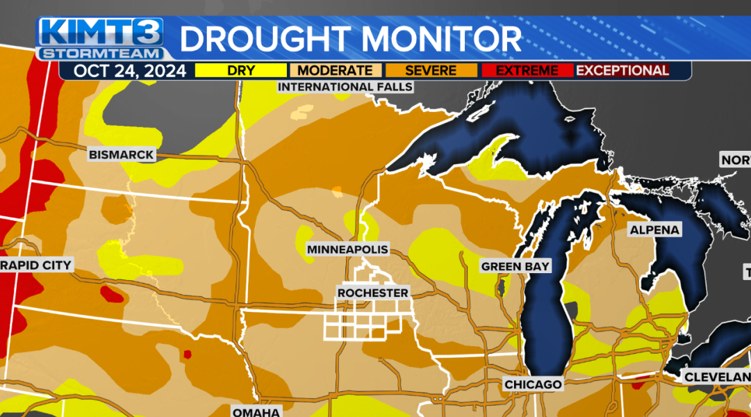 Moderate, severe drought conditions spread as rain returns to the ...